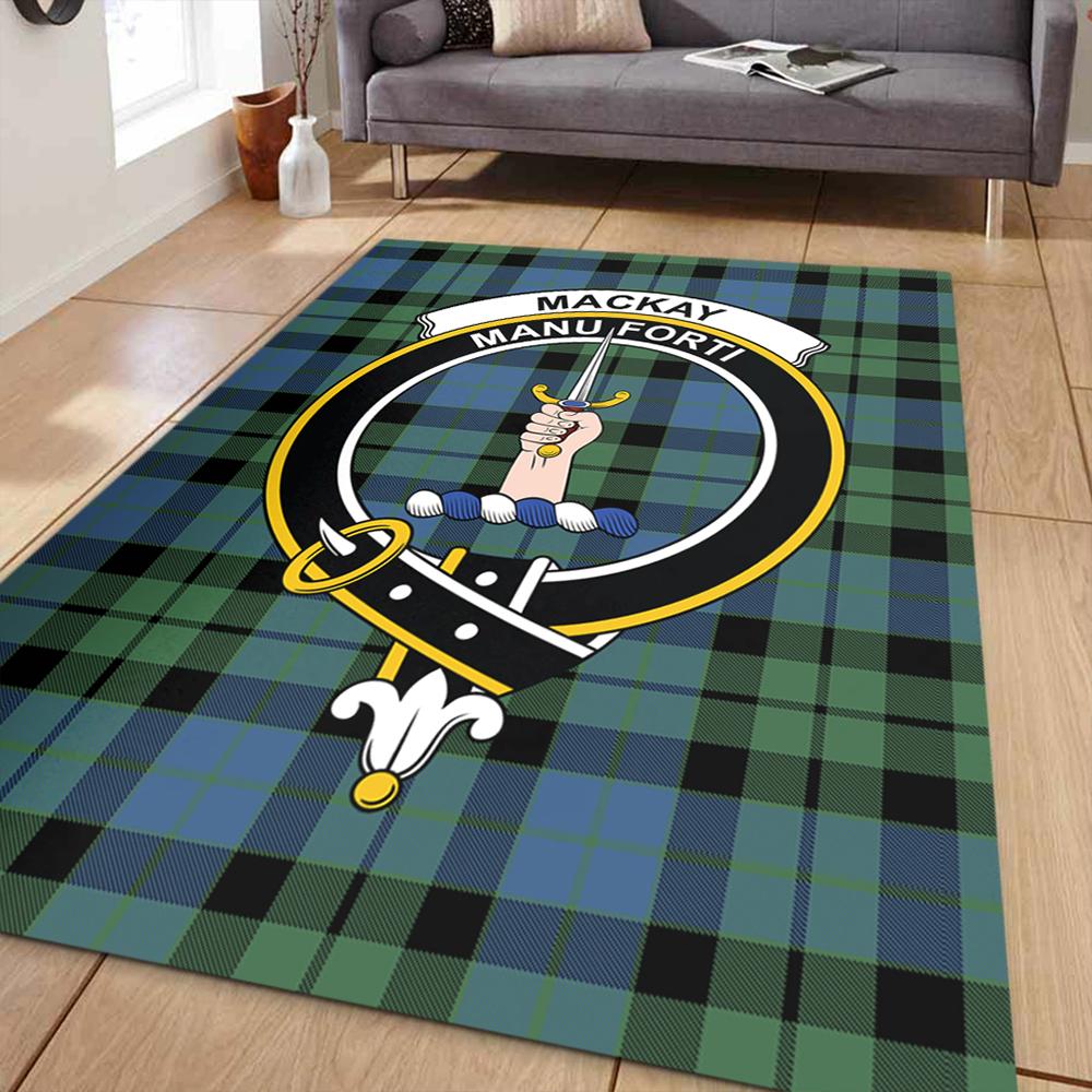 MacKay Ancient Tartan Crest Area Rug