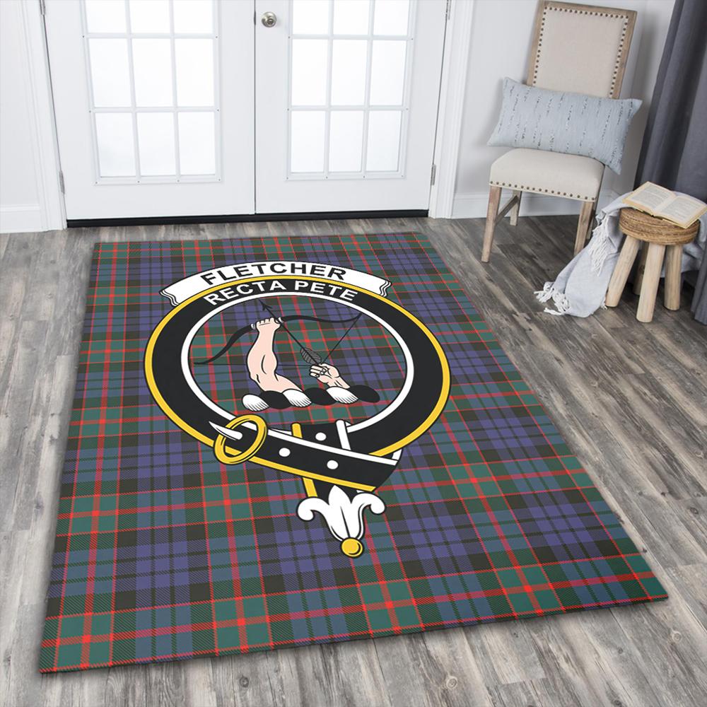 Fletcher of Dunans Tartan Crest Area Rug