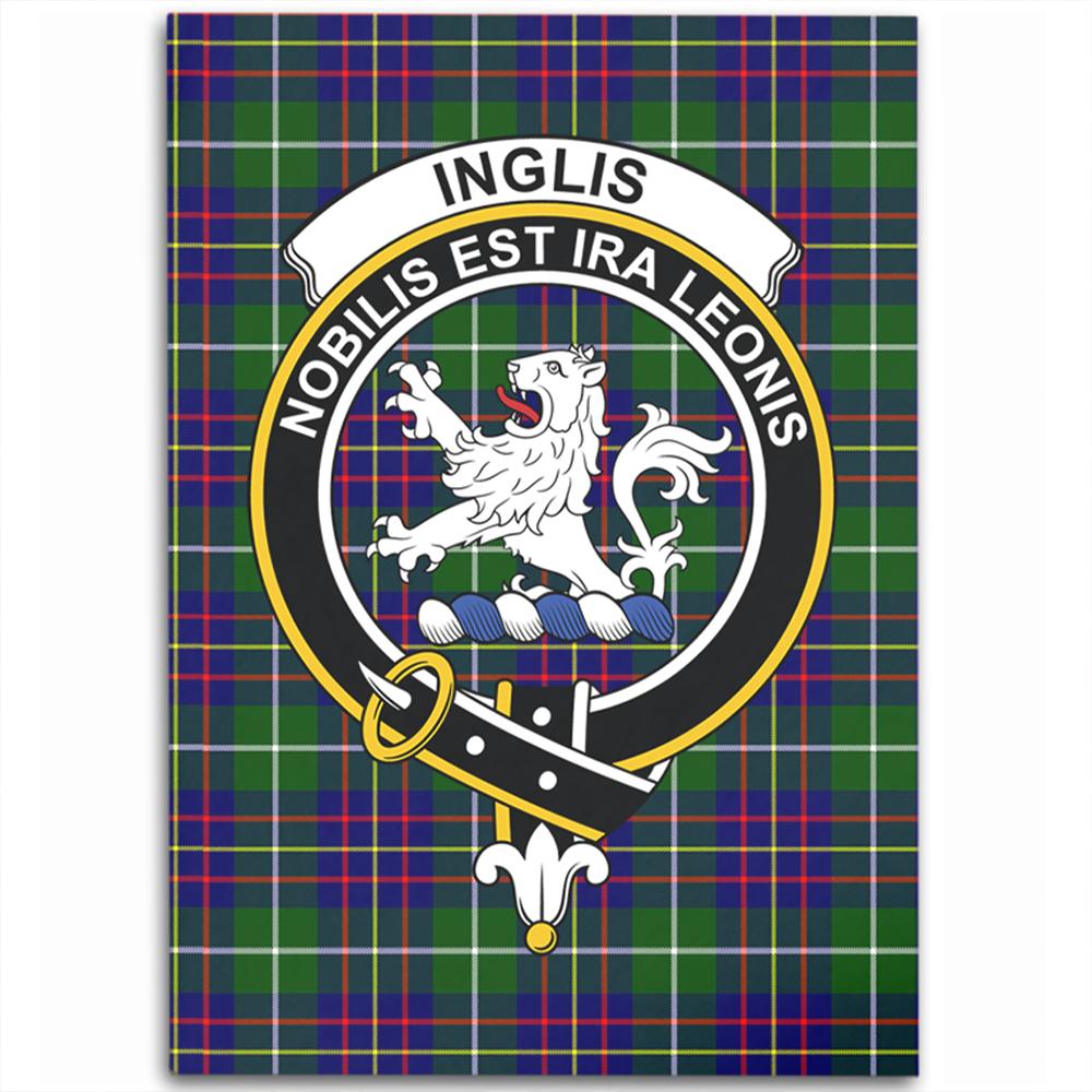 Inglis Modern Tartan Crest Area Rug
