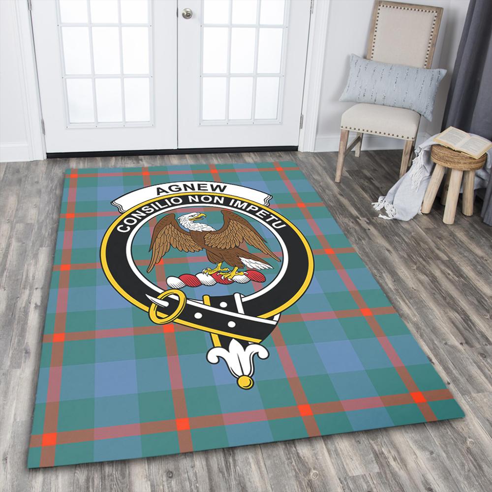 Agnew Ancient Tartan Crest Area Rug