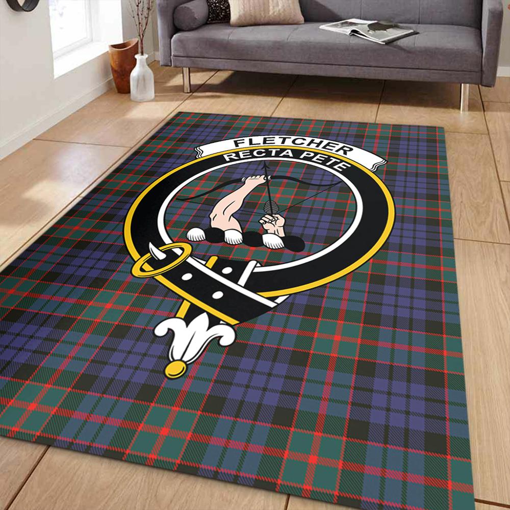 Fletcher of Dunans Tartan Crest Area Rug