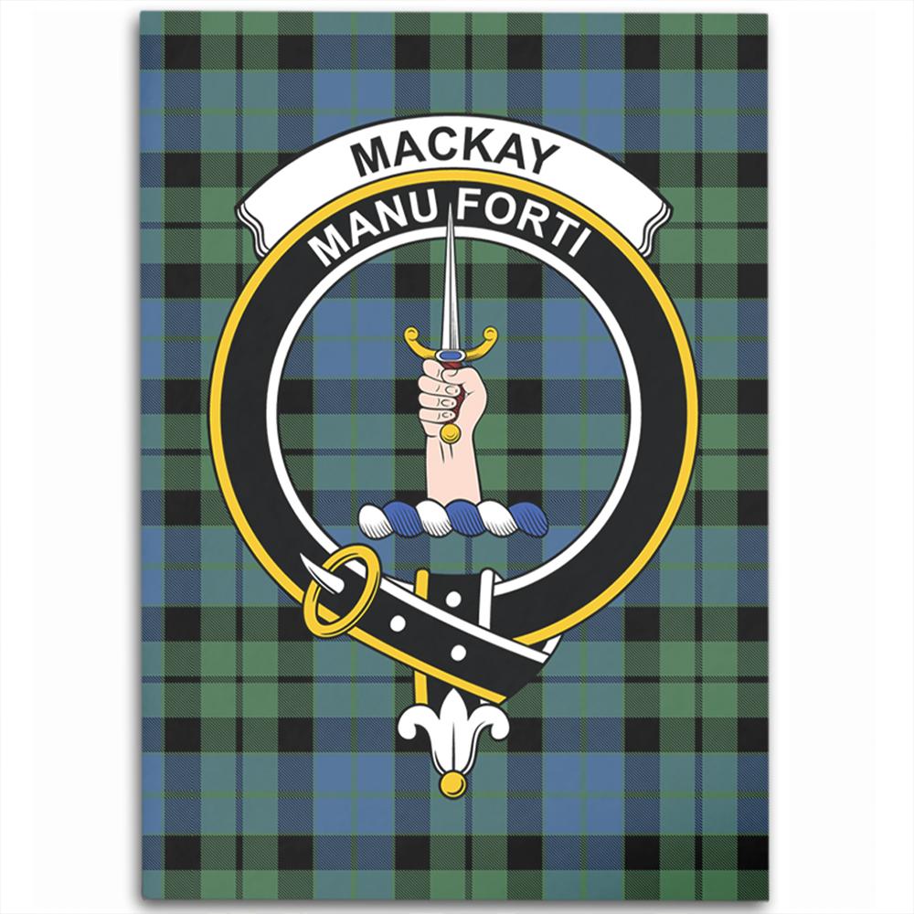 MacKay Ancient Tartan Crest Area Rug