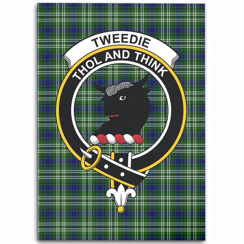 Tweedside District Tartan Crest Area Rug