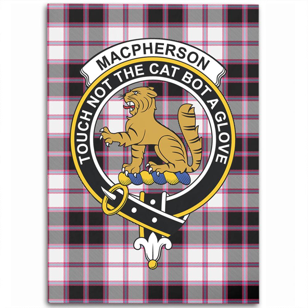 MacPherson Hunting Modern Tartan Crest Area Rug
