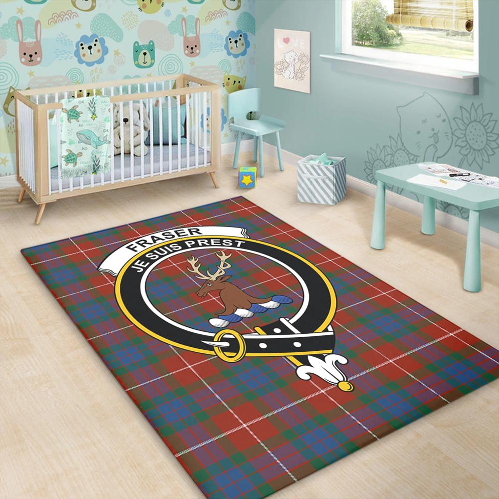 Fraser Ancient Tartan Crest Area Rug