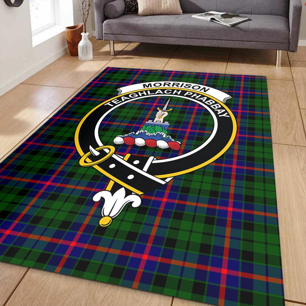 Morrison Modern Tartan Crest Area Rug