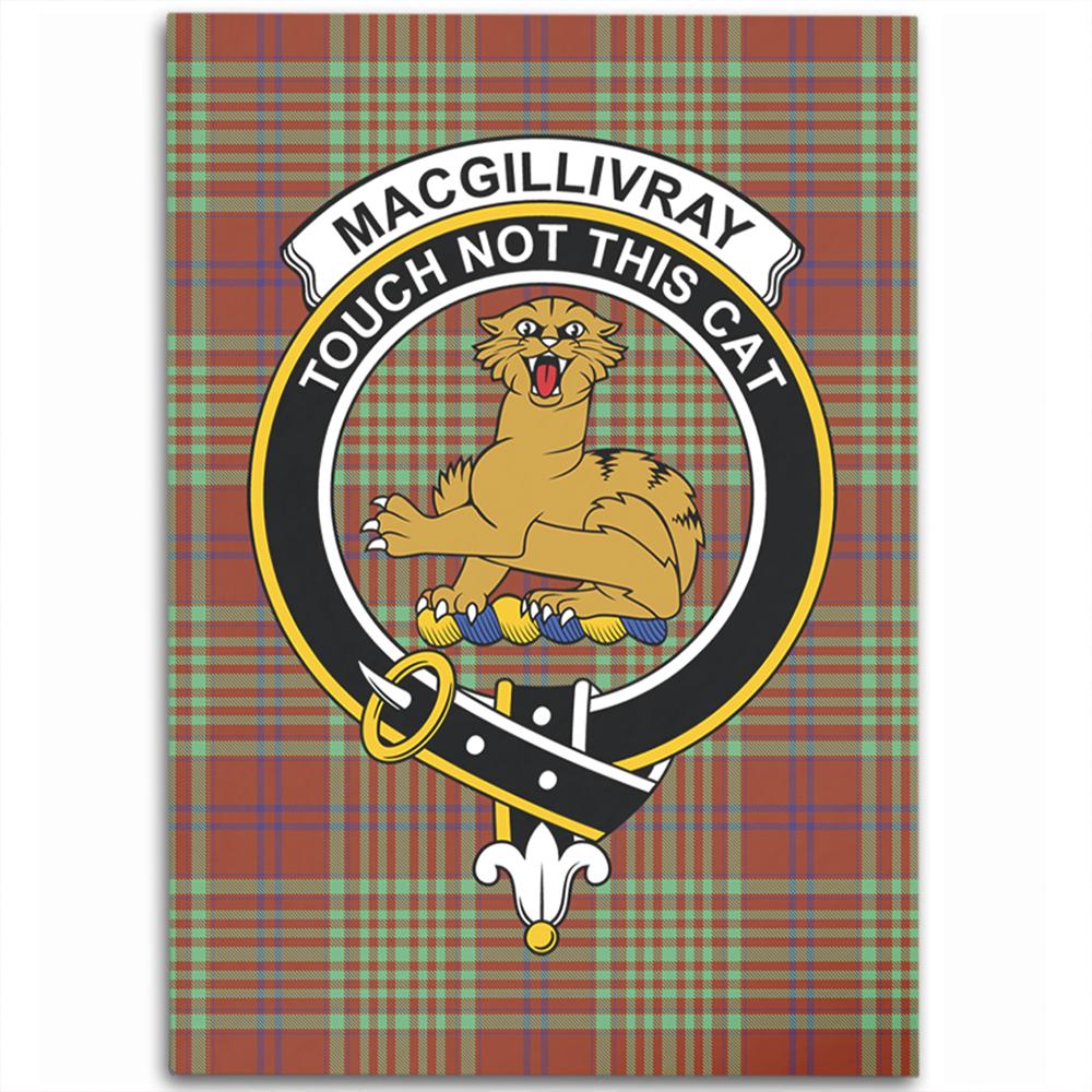 MacGillivray Hunting Ancient Tartan Crest Area Rug