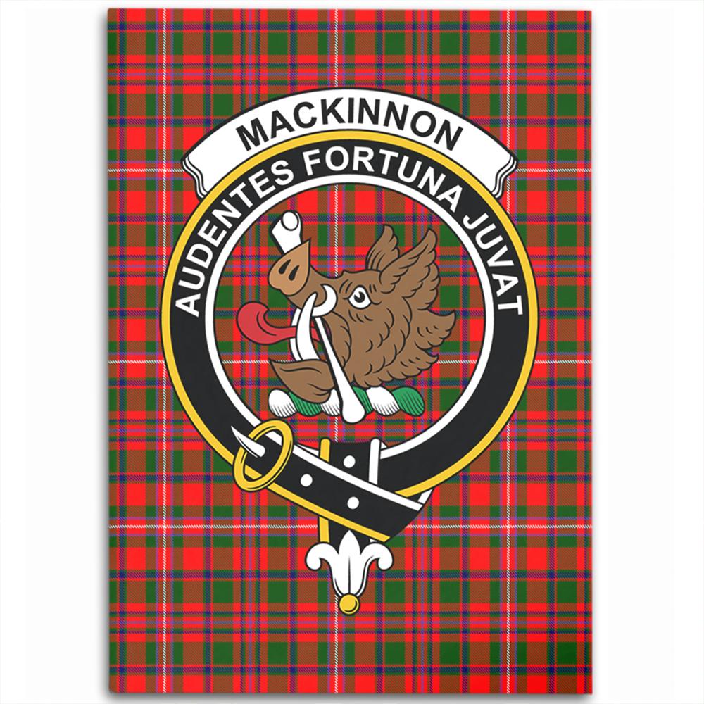 MacKinnon Modern Tartan Crest Area Rug