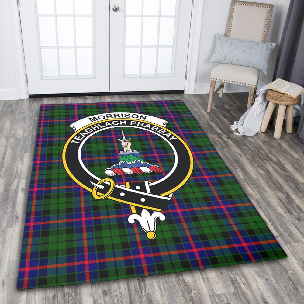 Morrison Modern Tartan Crest Area Rug