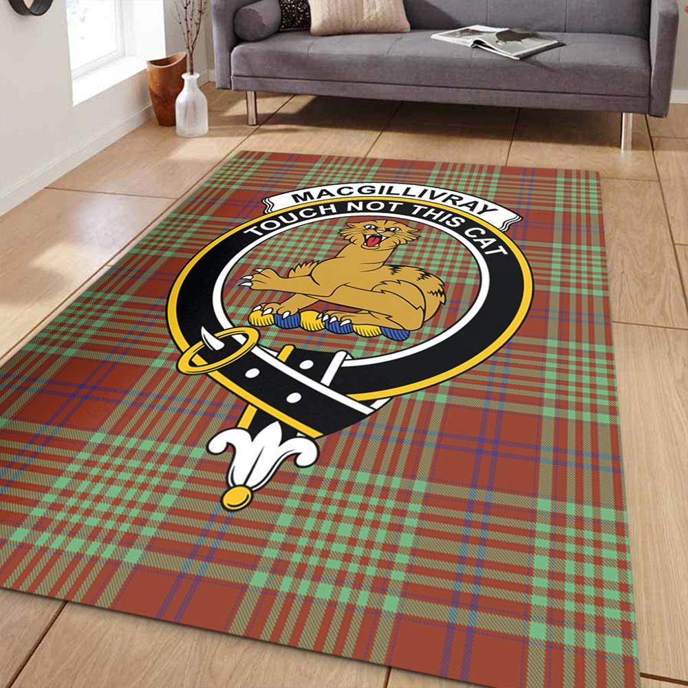 MacGillivray Hunting Ancient Tartan Crest Area Rug