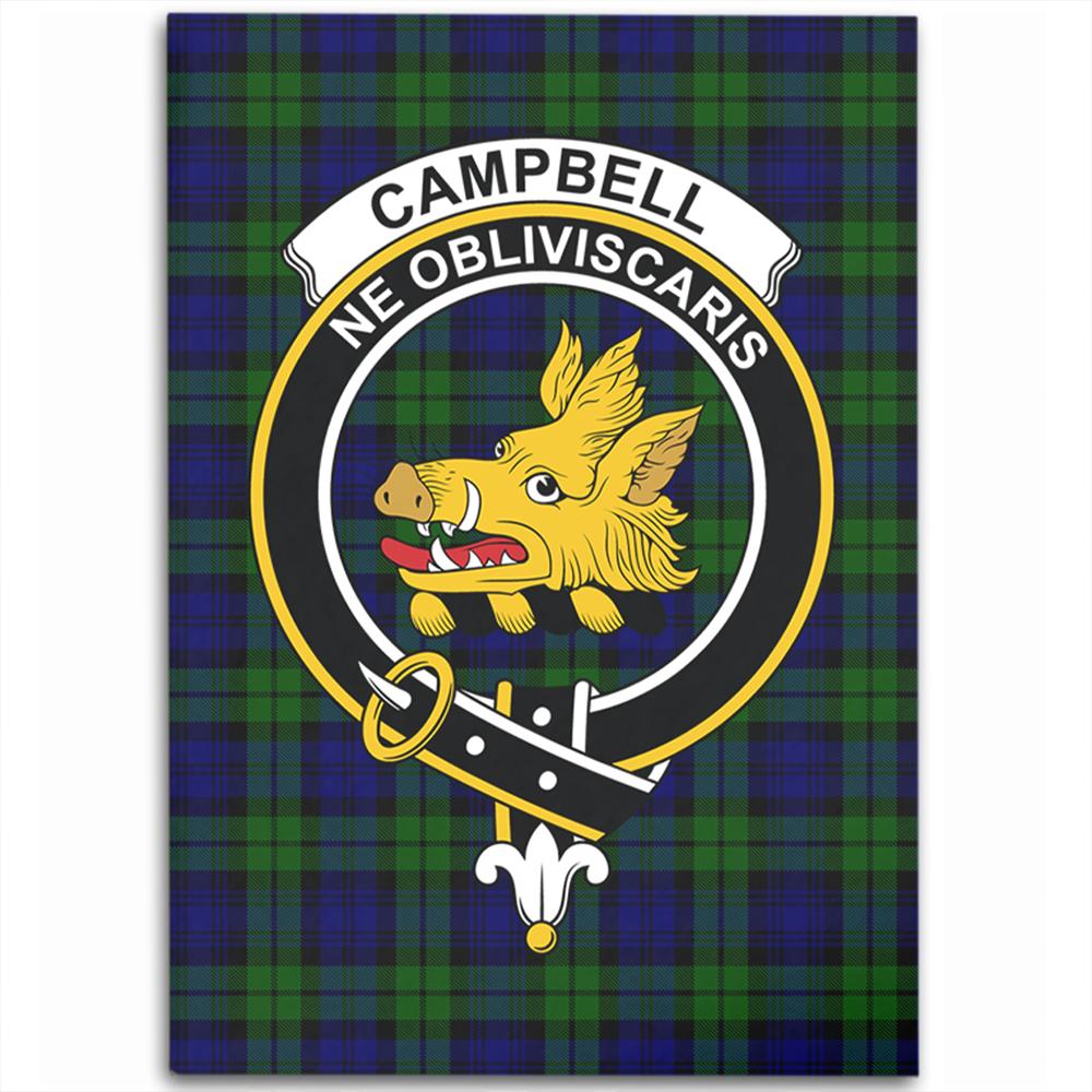 Campbell Modern Tartan Crest Area Rug