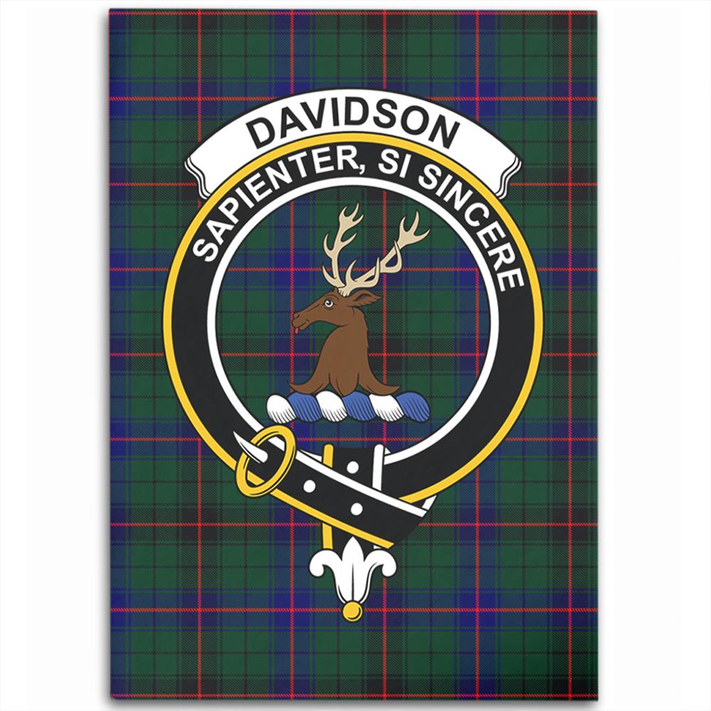 Davidson Modern Tartan Crest Area Rug