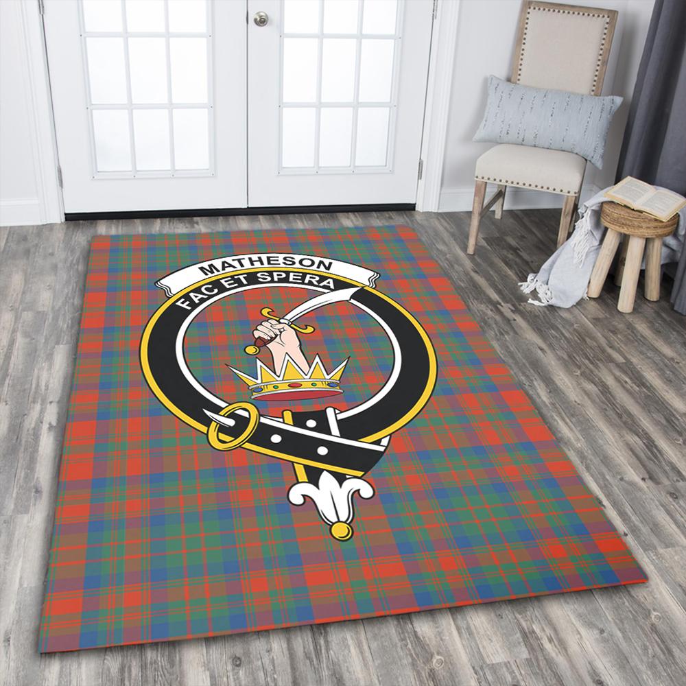 Matheson Ancient Tartan Crest Area Rug