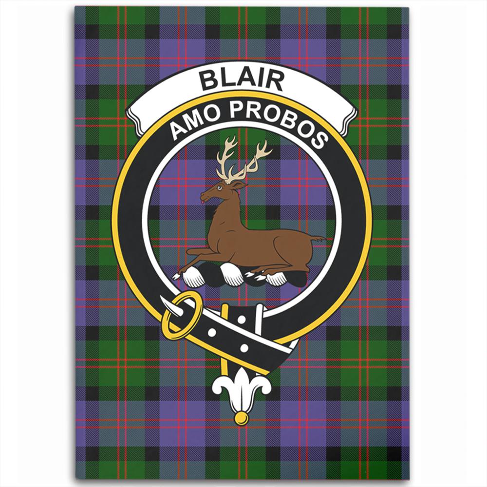 Blair Modern Tartan Crest Area Rug