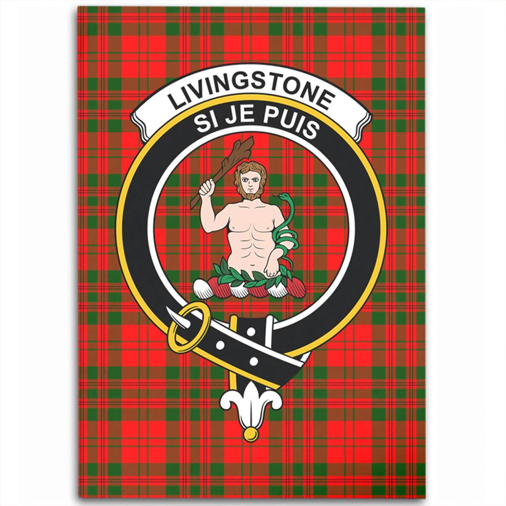 Livingstone Modern Tartan Crest Area Rug