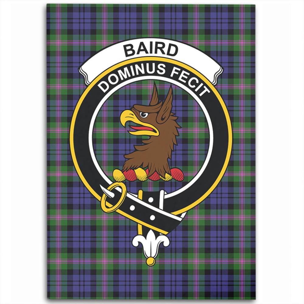 Baird Modern Tartan Crest Area Rug