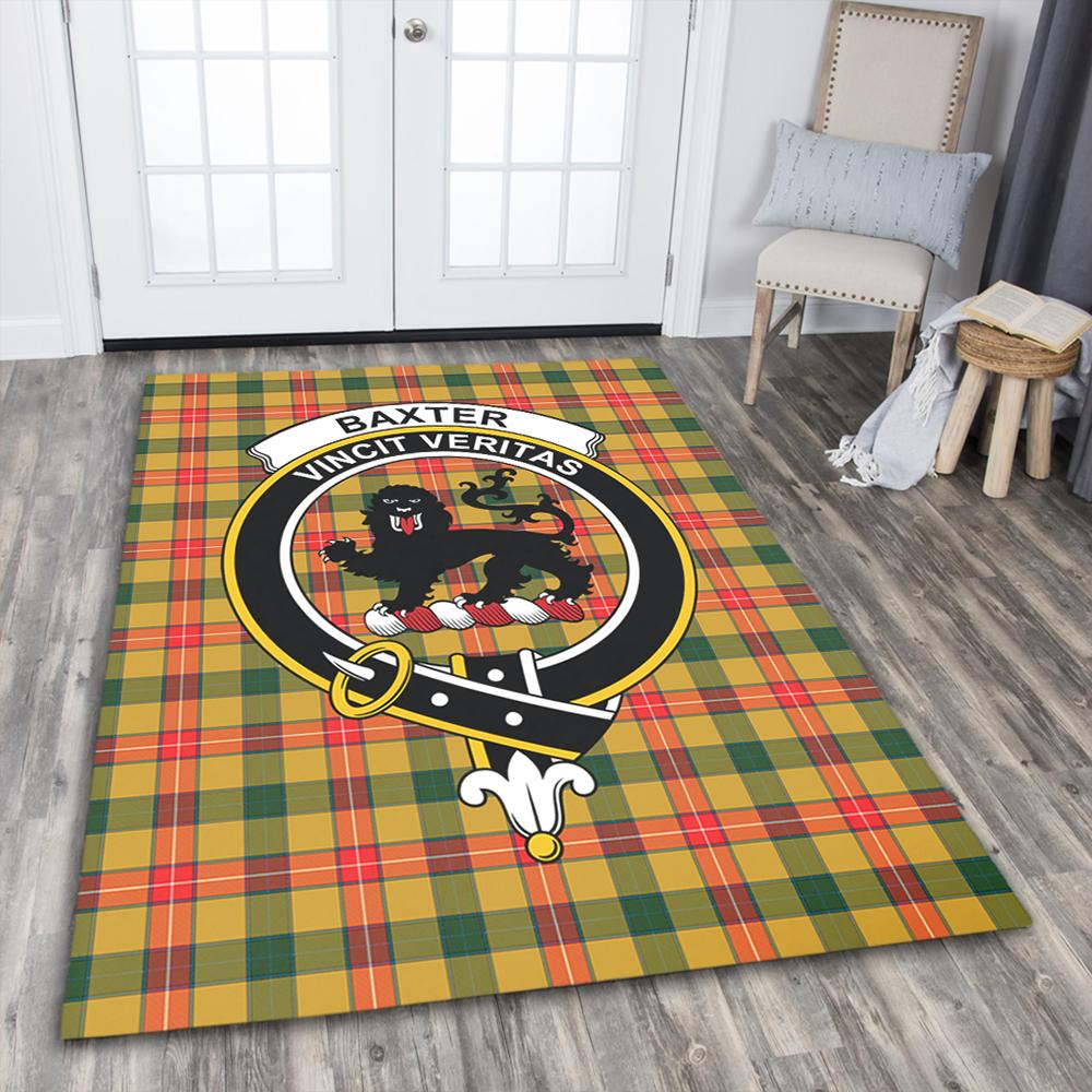 Baxter Modern Tartan Crest Area Rug