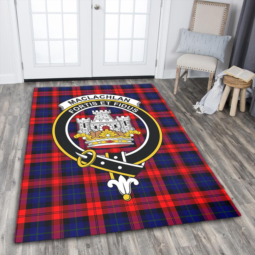 MacLachlan Modern Tartan Crest Area Rug