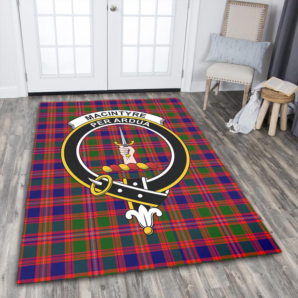 MacIntyre Modern Tartan Crest Area Rug
