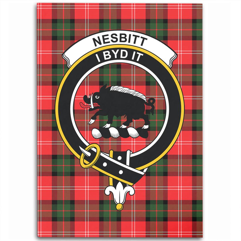 Nesbitt Modern Tartan Crest Area Rug