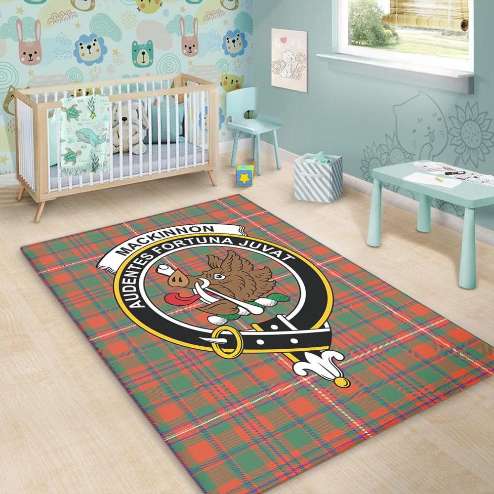 MacKinnon Ancient Tartan Crest Area Rug