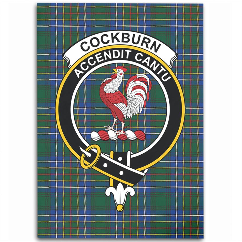 Cockburn Ancient Tartan Crest Area Rug