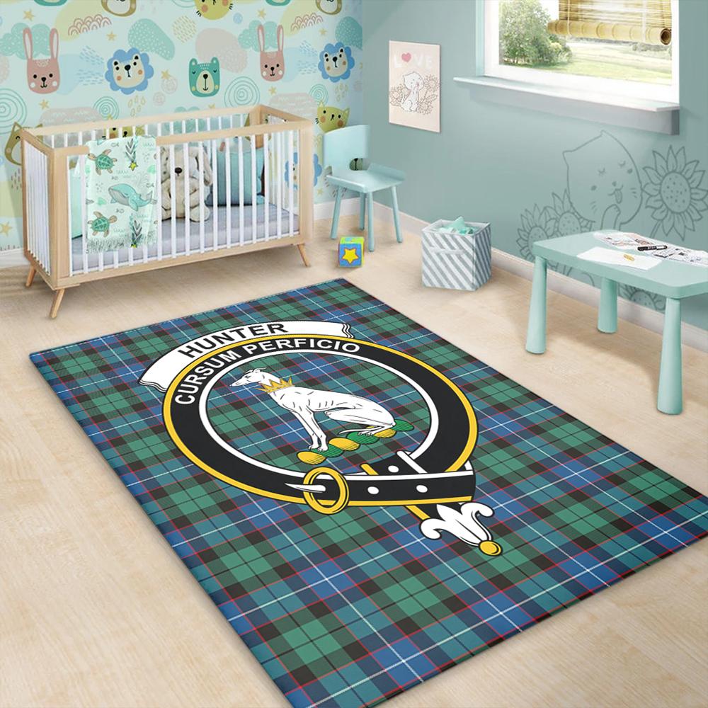 Hunter Ancient Tartan Crest Area Rug