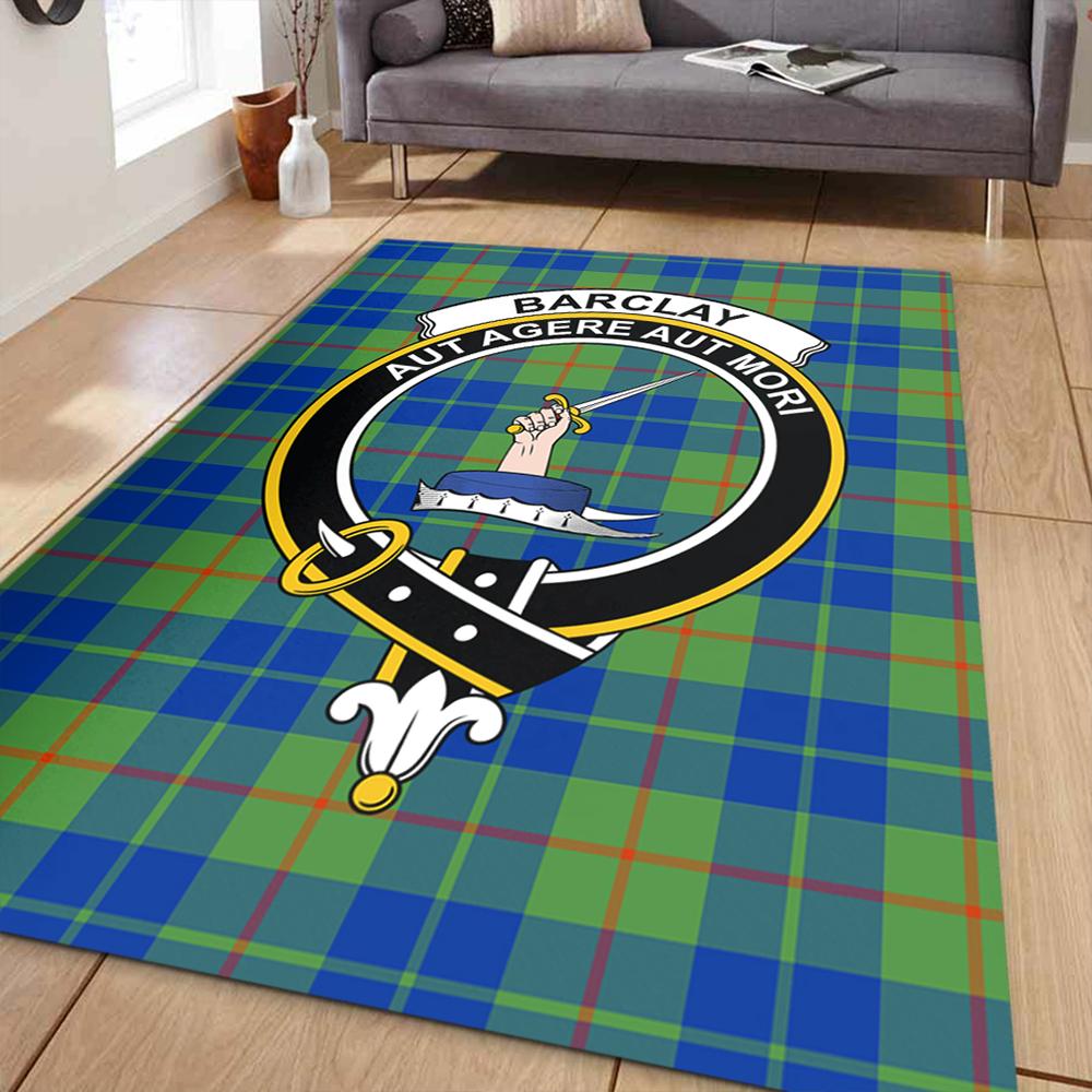 Barclay Hunting Ancient Tartan Crest Area Rug