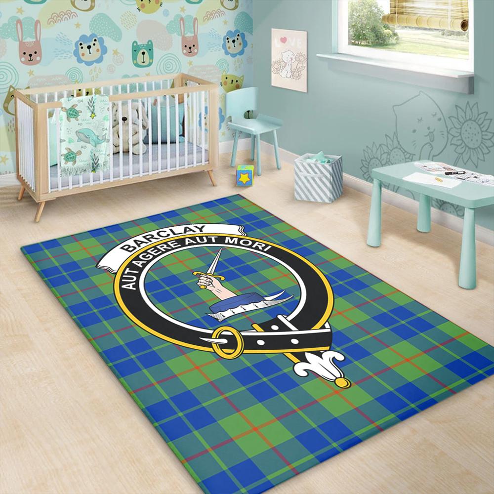 Barclay Hunting Ancient Tartan Crest Area Rug