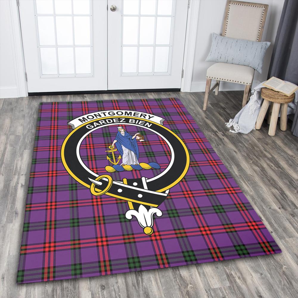 Montgomery Modern Tartan Crest Area Rug