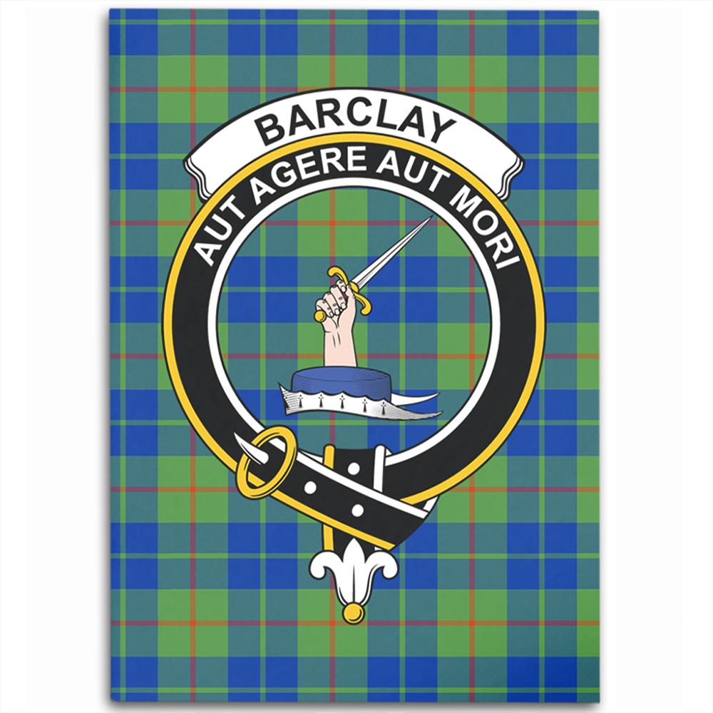 Barclay Hunting Ancient Tartan Crest Area Rug