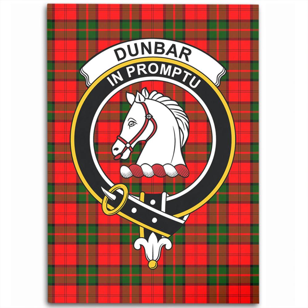 Dunbar Modern Tartan Crest Area Rug