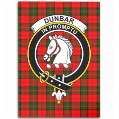 Dunbar Modern Tartan Crest Area Rug