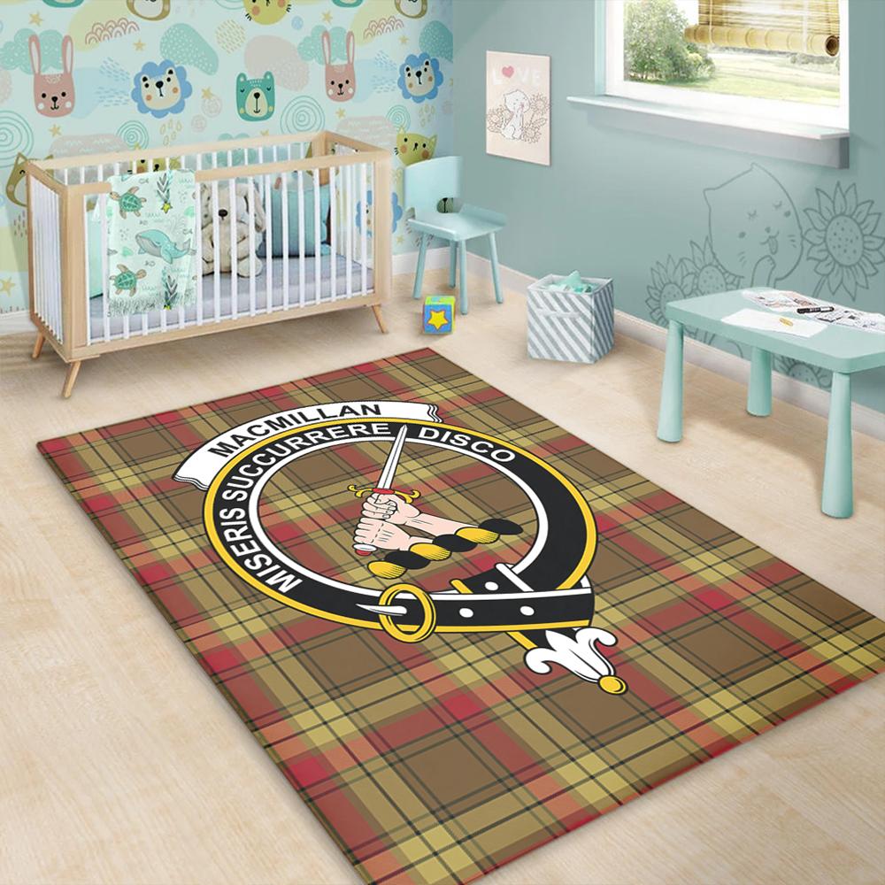 MacMillan Old Weathered Tartan Crest Area Rug