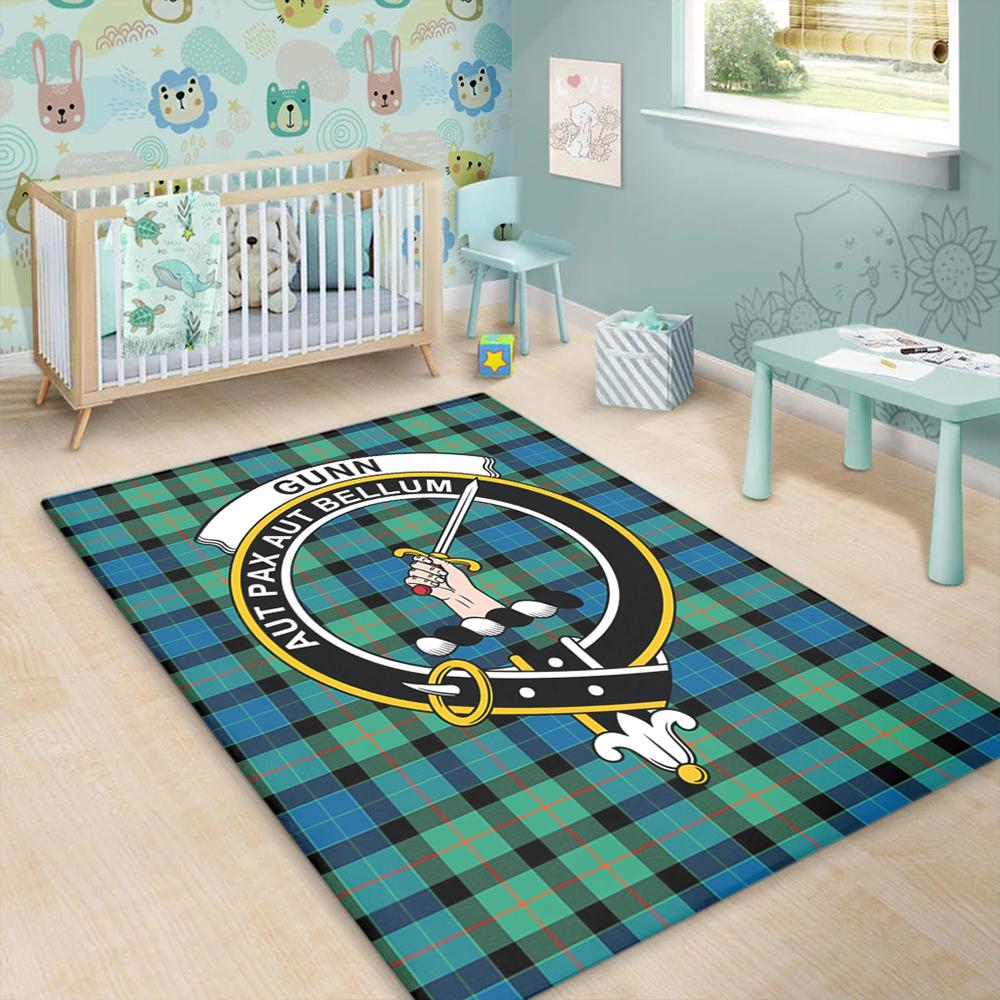 Gunn Ancient Tartan Crest Area Rug