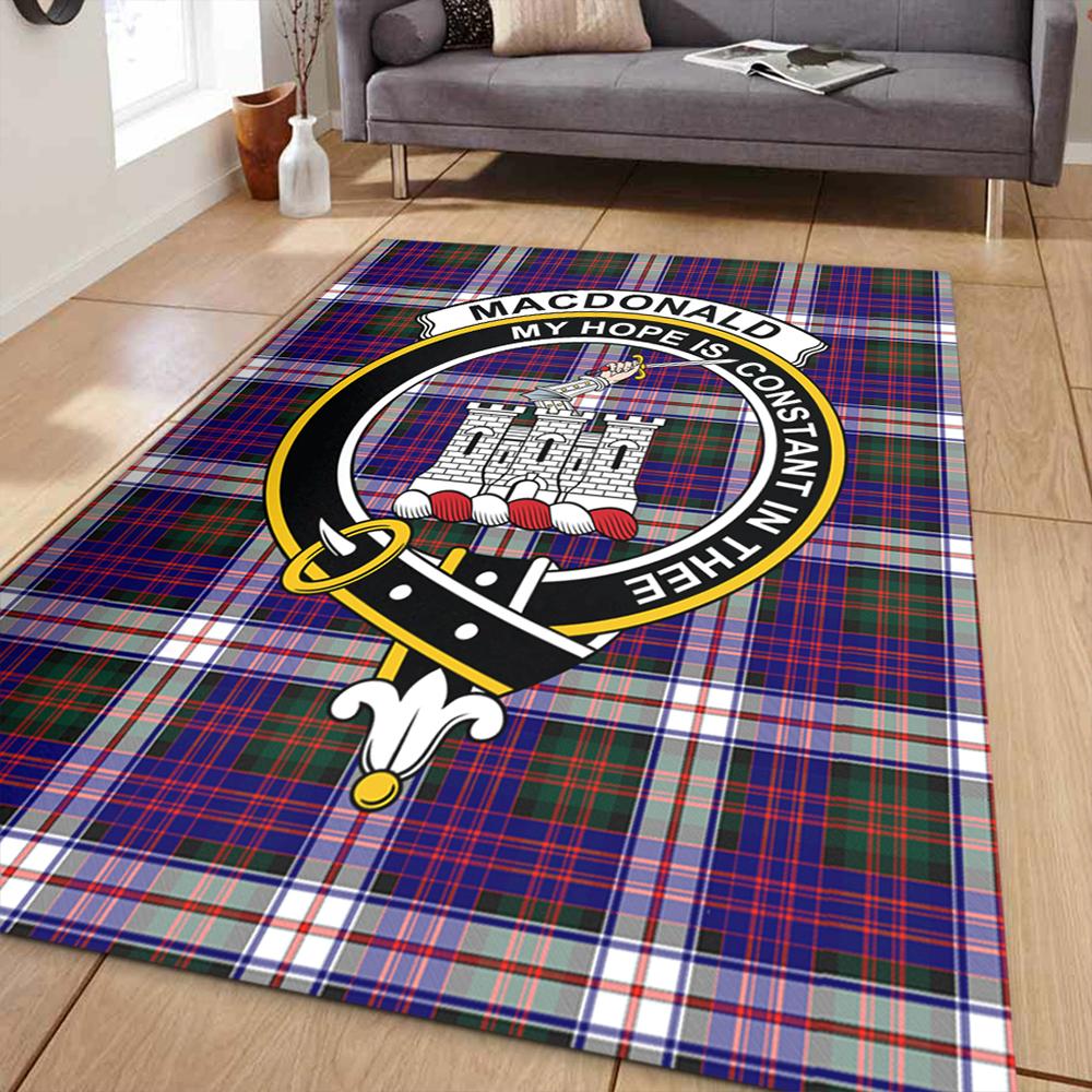MacDonald Dress Modern Tartan Crest Area Rug