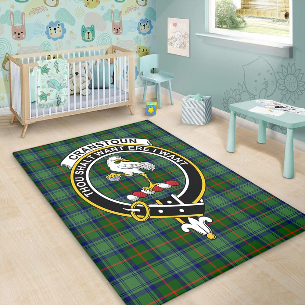 Cranstoun Tartan Crest Area Rug