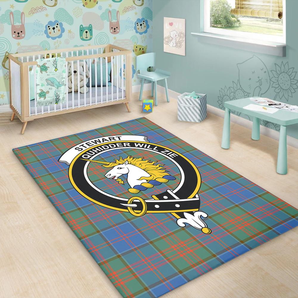 Stewart of Appin Hunting Ancient Tartan Crest Area Rug