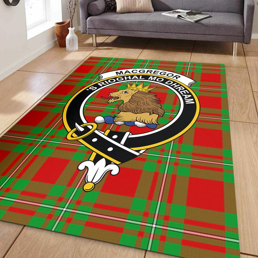 MacGregor Modern Tartan Crest Area Rug