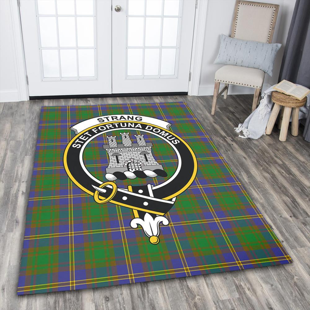 Strange of Balkaskie Tartan Crest Area Rug
