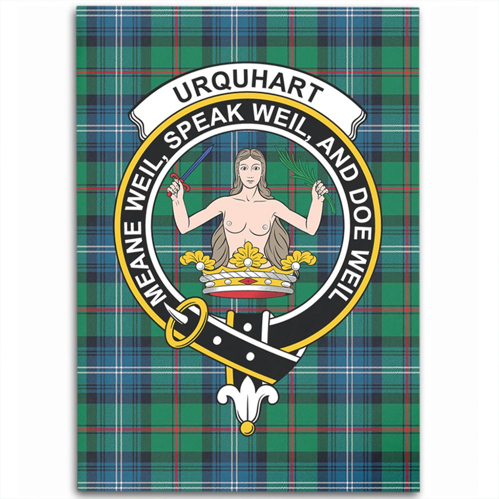 Urquhart Ancient Tartan Crest Area Rug