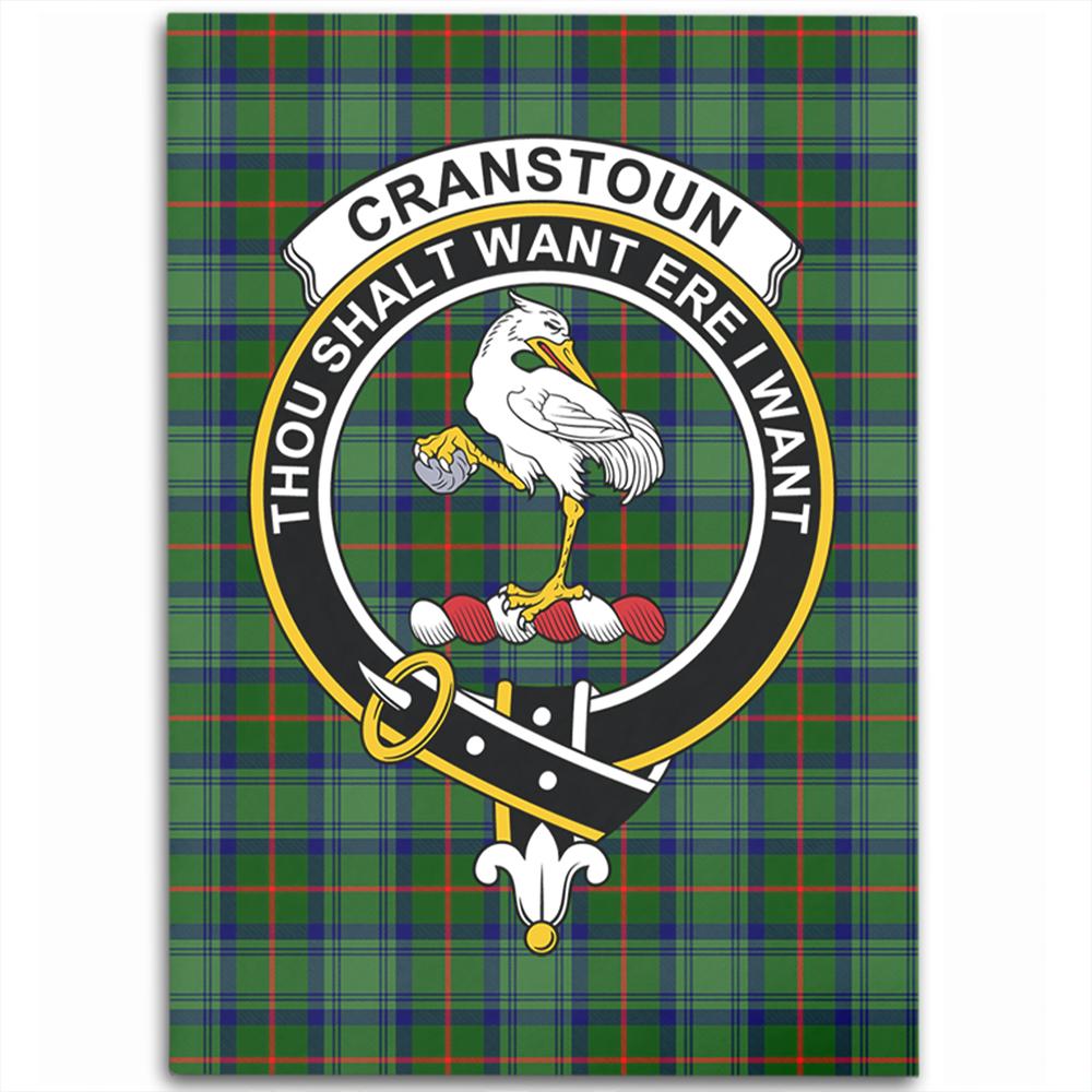 Cranstoun Tartan Crest Area Rug