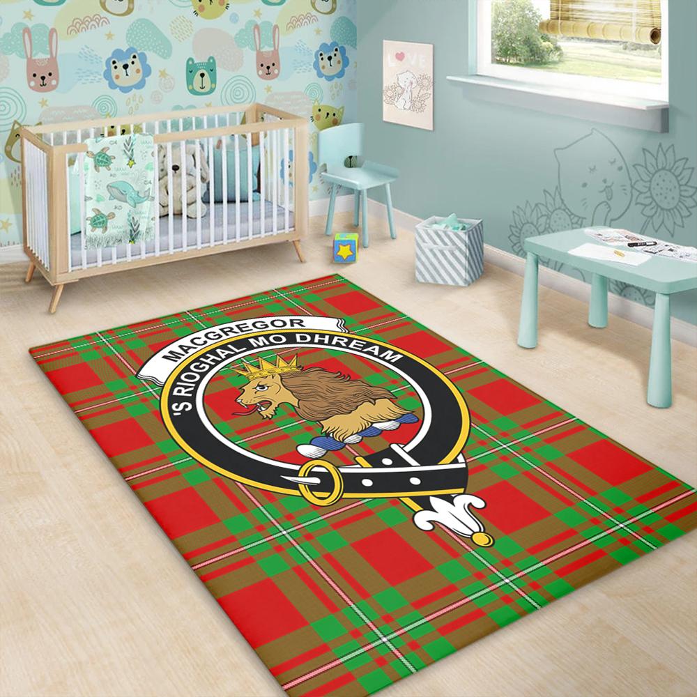 MacGregor Modern Tartan Crest Area Rug