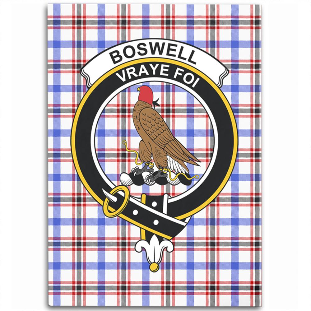 Boswell Modern Tartan Crest Area Rug