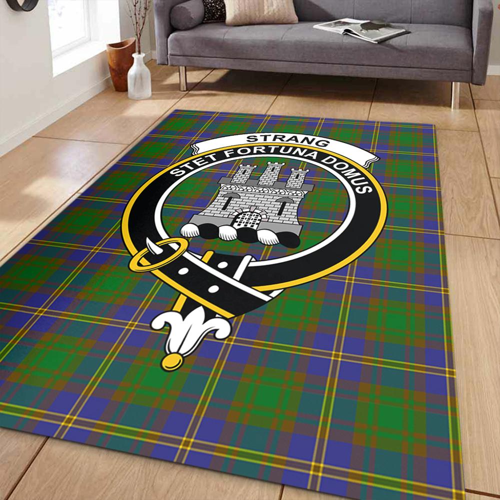 Strange of Balkaskie Tartan Crest Area Rug