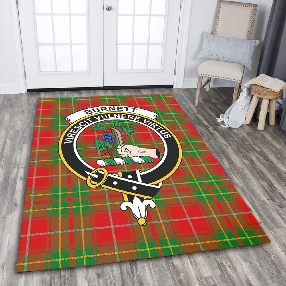 Burnett Ancient Tartan Crest Area Rug