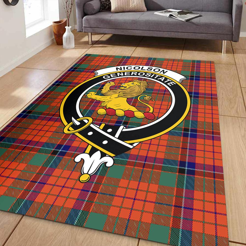 Nicolson Ancient Tartan Crest Area Rug