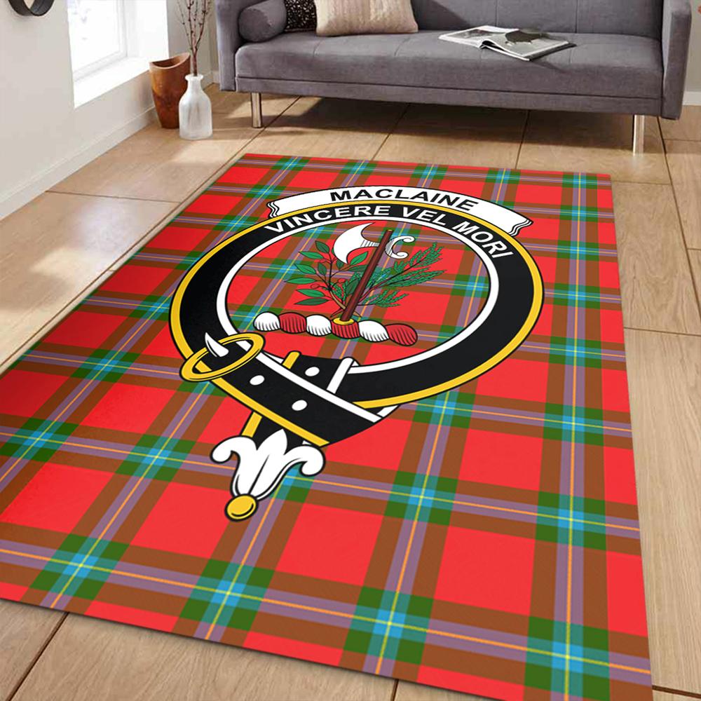 MacLaine of Loch Buie Hunting Ancient Tartan Crest Area Rug
