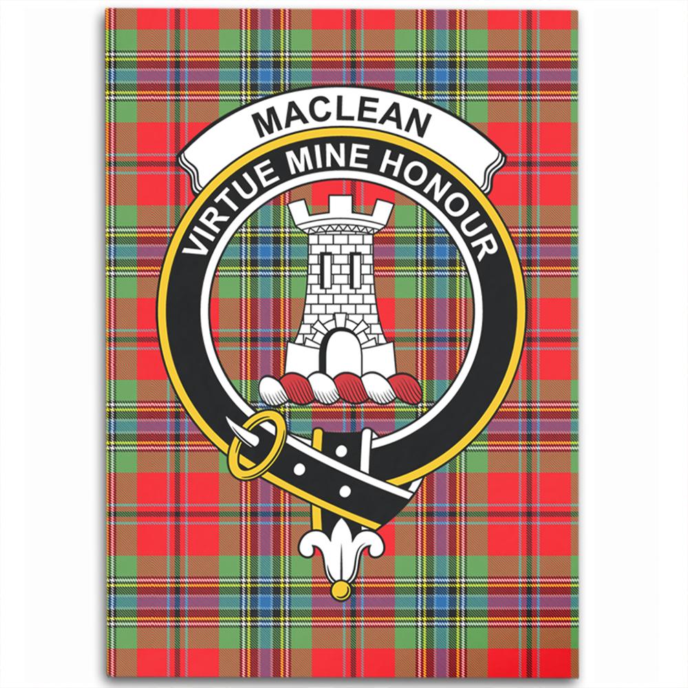 MacLean of Duart Modern Tartan Crest Area Rug