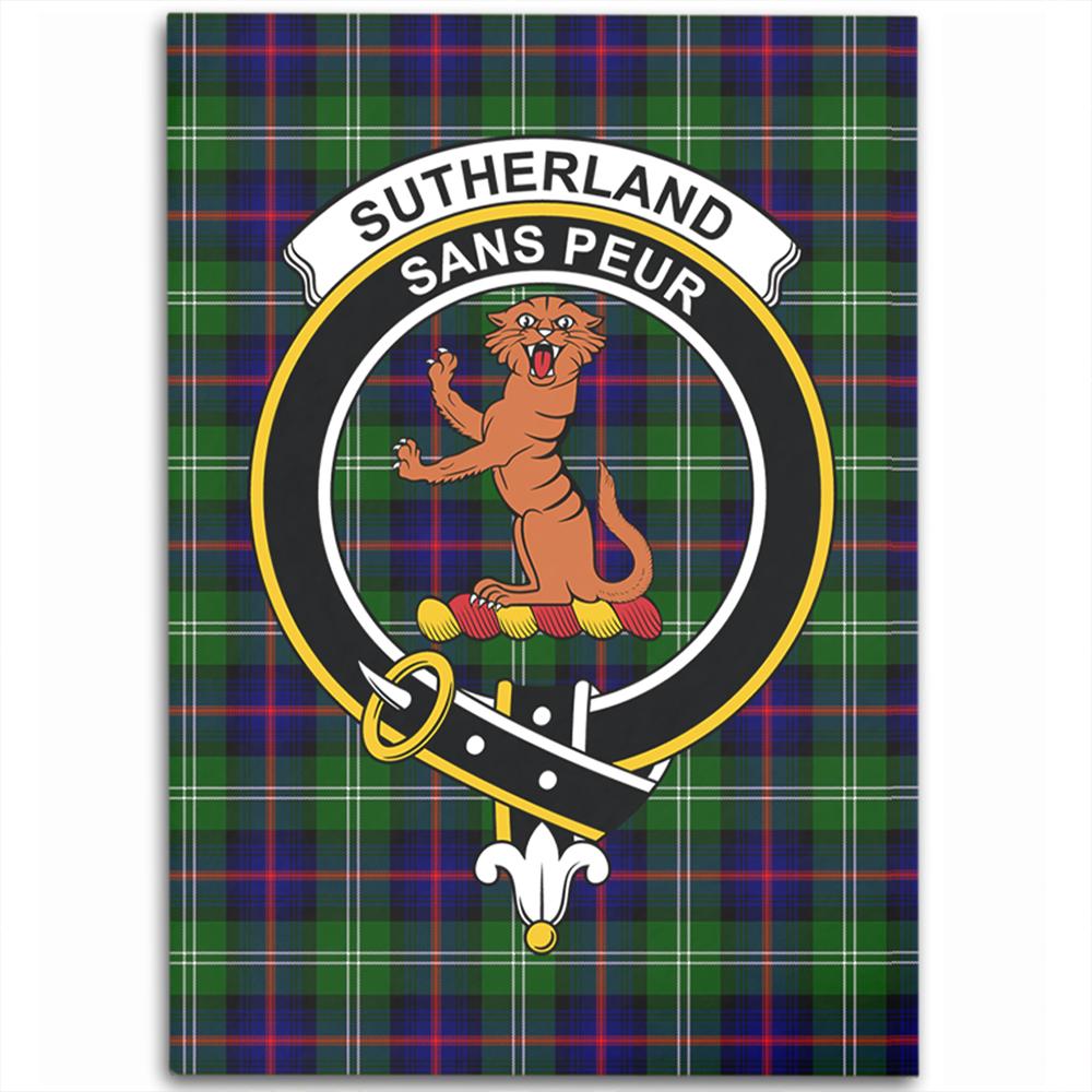 Sutherland Modern Tartan Crest Area Rug